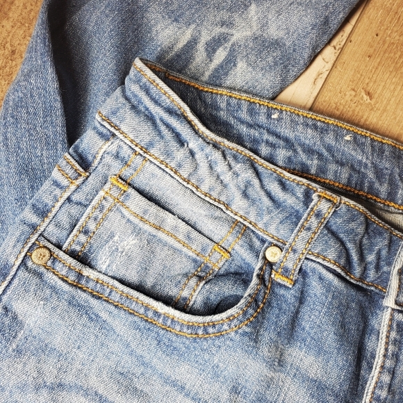 altar'd state size 26 distressed faded women's blue jeans EUC - Picture 10 of 16